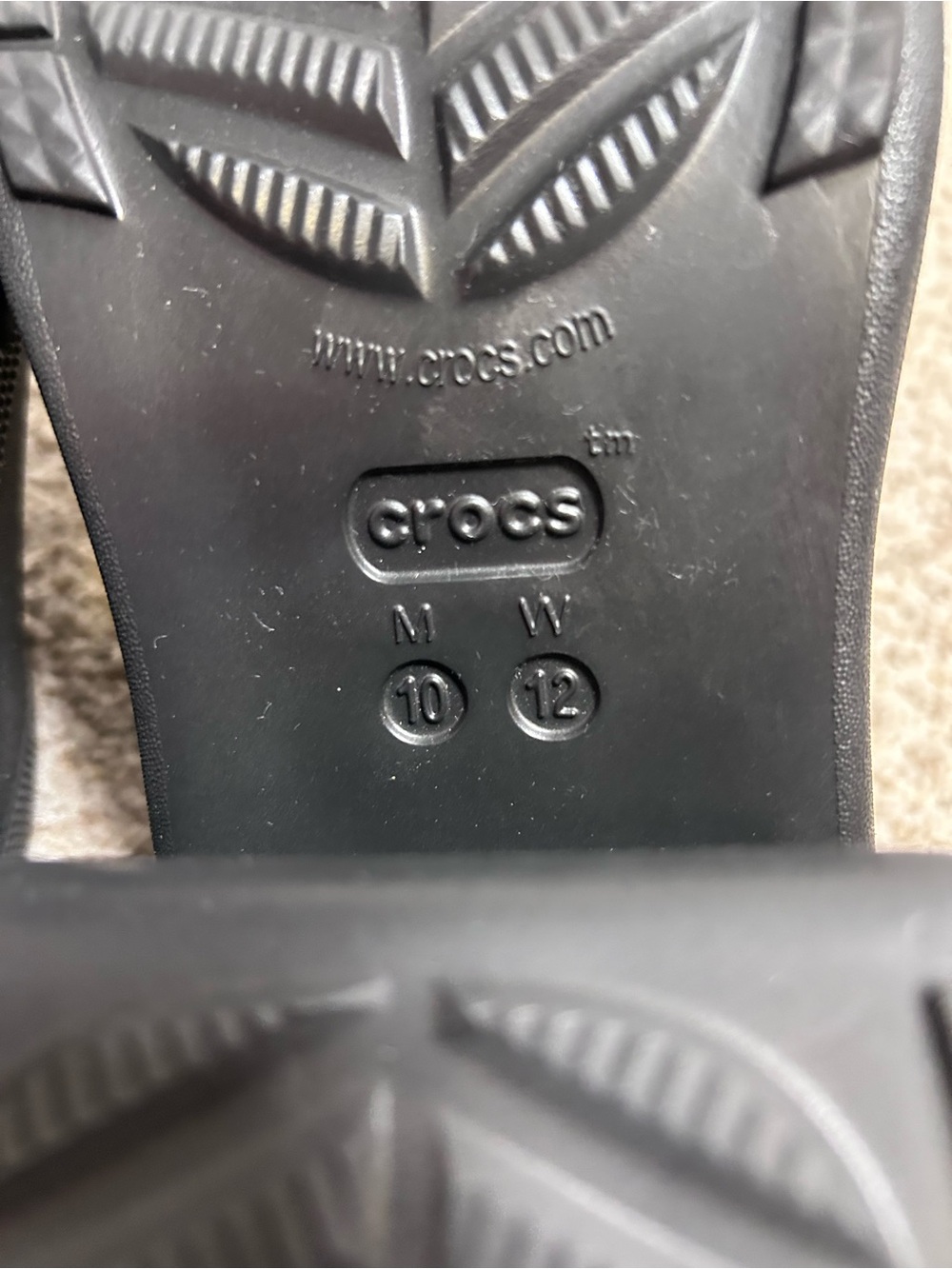 Crocs black siren clog Platform heels women’s 12 men’s 10 chunky - Picture 3 of 7